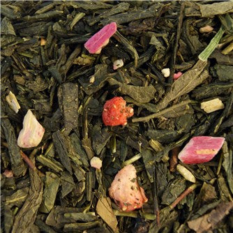 Grøn Jordbær Rabarber Te